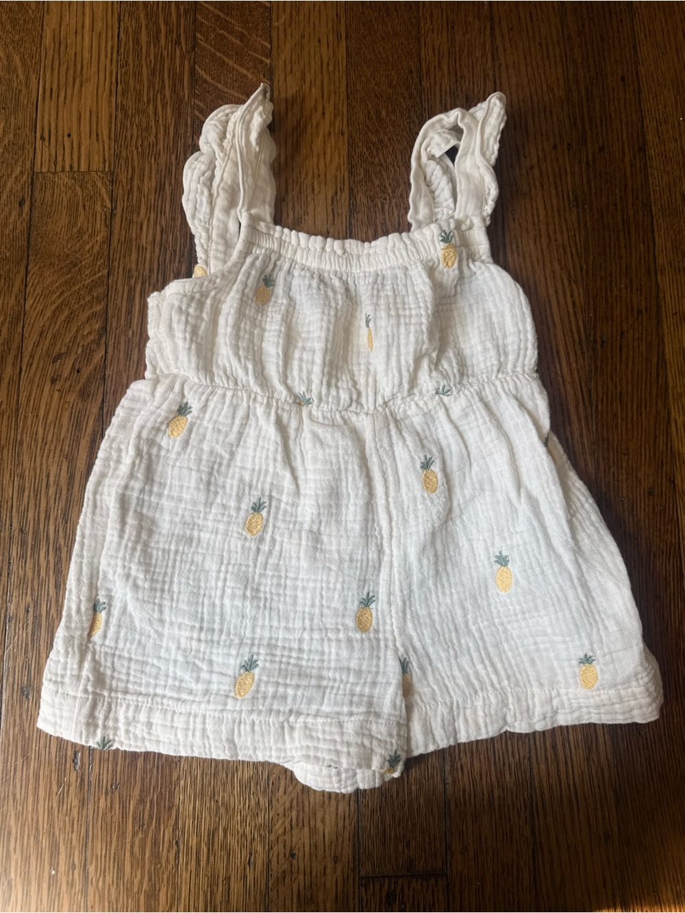 H&M White Pineapple-Print' Romper - 2T